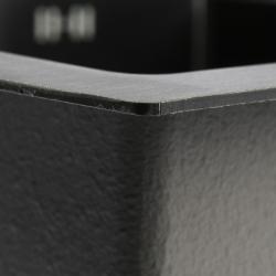 Мойка кухонная AFLORN AF97851F-L, врезная, левая, S=3,0 и 0,8 мм, 78х51х22 см, сифон, графит