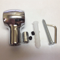 Держатель для рейлинга "Ретро", хром