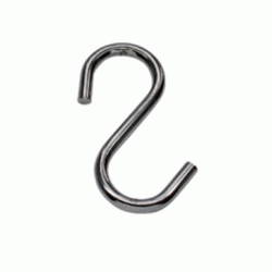 Крючок для рейлинга одинарный, хром