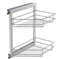 Выдвижная корзина 2-х уровневая правая (400*260*455)  С 021