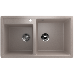 ULGRAN U-200  Двухсекционная мойка с отверстием под смеситель