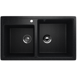 ULGRAN U-200  Двухсекционная мойка с отверстием под смеситель