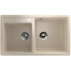 ULGRAN U-200  Двухсекционная мойка с отверстием под смеситель