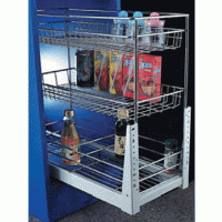 Выдвижная корзина 2 яруса с нижним креплением (505*240*520) PTJ 004