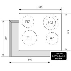 LEX EVH 641 BL электрическая варочная панель, шт