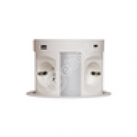 Блок розеток 107J Ø 120 мм 4 секции 2 USB + 2RJ-45 беспроводная зарядка полуавтоматический , шт