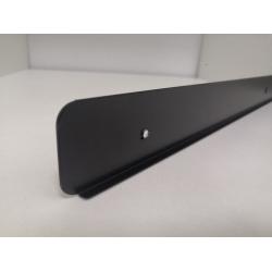 Планка торцевая U-образная матовая 38 мм, черная