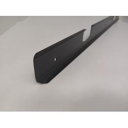 Планка угловая U-образная матовая 38 мм, черная