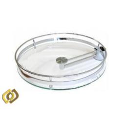 Полка стеклянная боковая PTJ016-25 ALBA 364x100мм