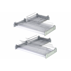 Сушка 600х600 мм угловая с направ. д/поддона ( хром )