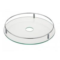 Полка стеклянная с рейлингом PTJ016-42A ALBA 360х40мм