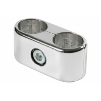 UNO 02 Соединитель 2-х труб D=25 мм параллельный хром 