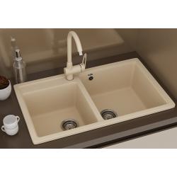 ULGRAN U-200  Двухсекционная мойка с отверстием под смеситель